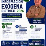 INFORMACIÓN EXÓGENA DISTRITAL 2026